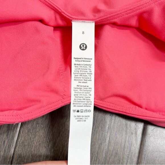 Lululemon NWT Align Tank Top *Light Support, C/D Cup Glaze Pink - Picture 4 of 6